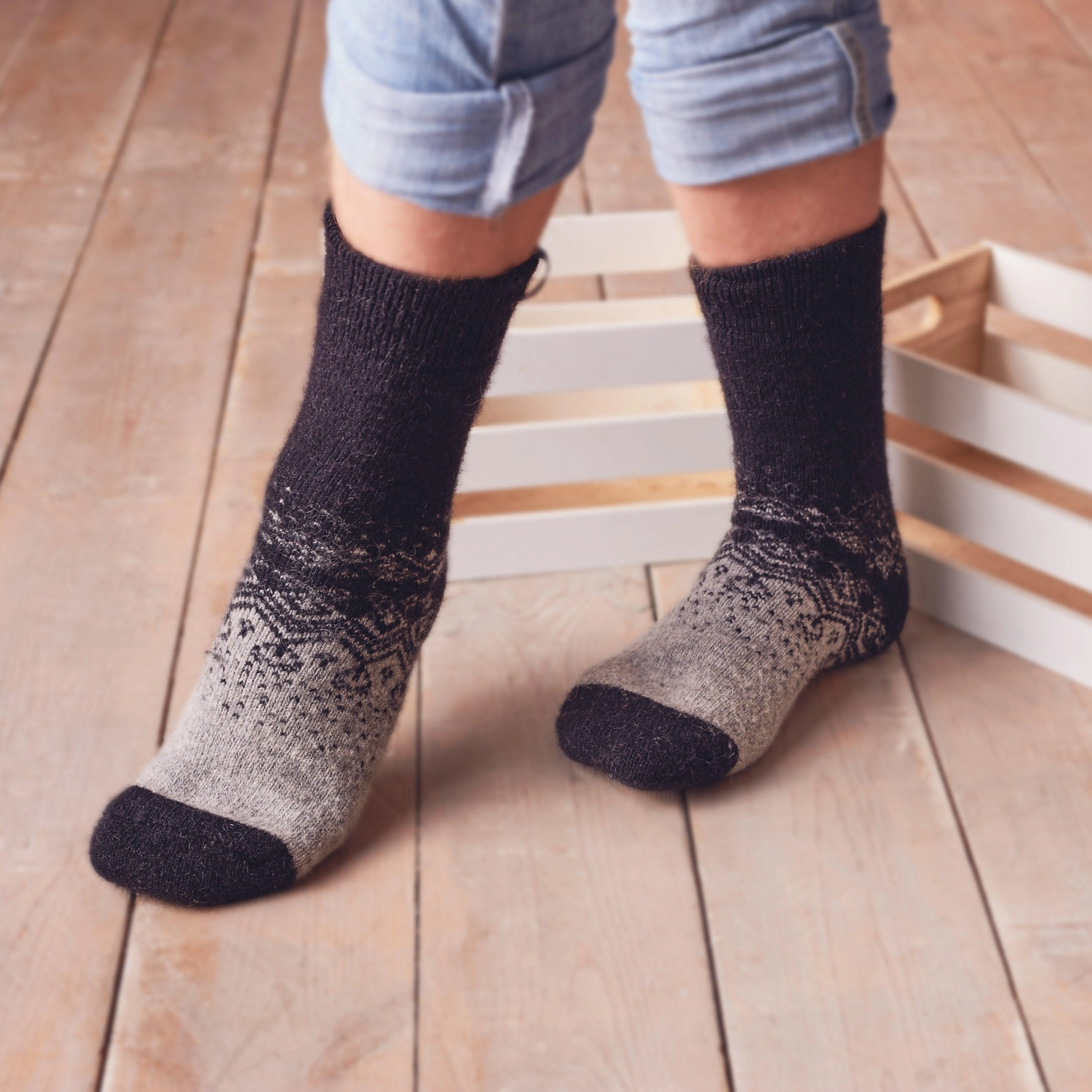 Cozy Arctic Nights Merino Wool Men's Socks